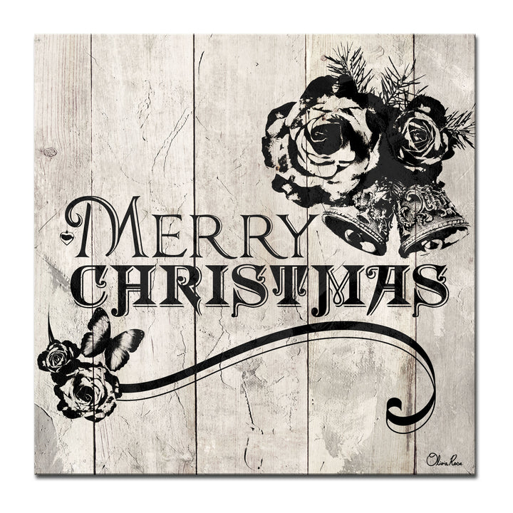Shabby Chic Christmas'  Textual Wall Art