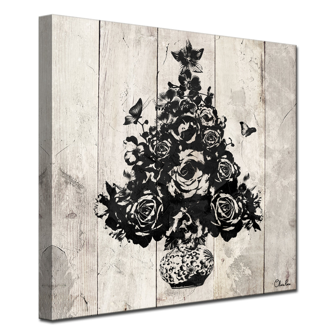 Floral Christmas Tree'  Holiday Wall Art