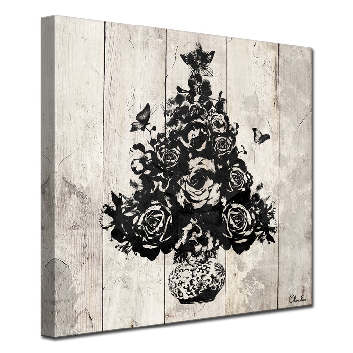 Floral Christmas Tree'  Holiday Wall Art