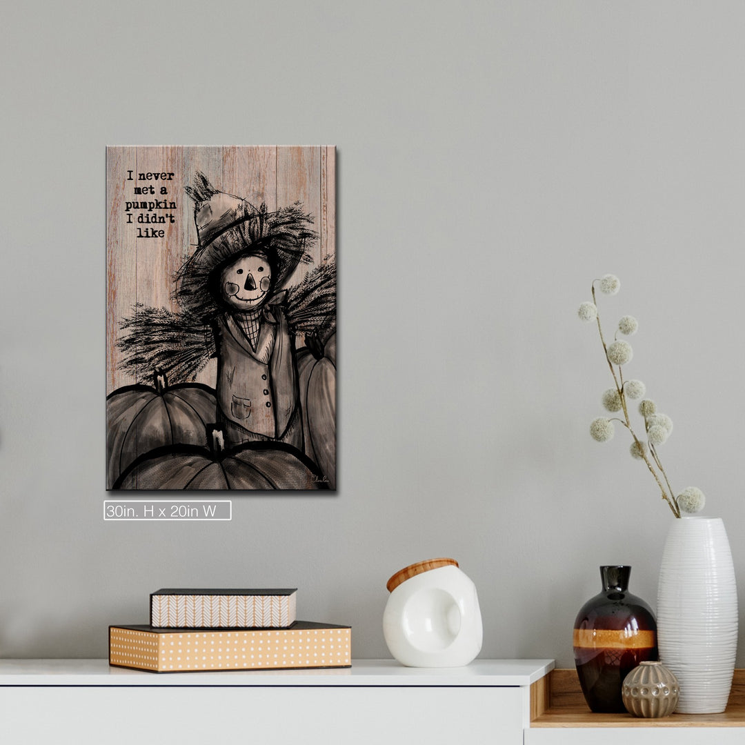 Pumpkin Patch Scarecrow'  Textual Fall Wall Art