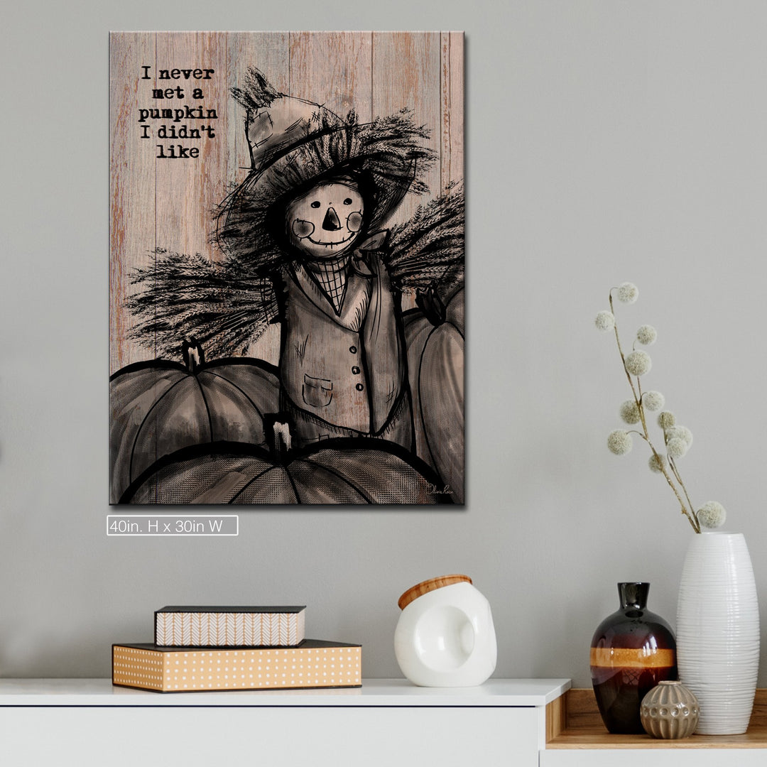 Pumpkin Patch Scarecrow'  Textual Fall Wall Art
