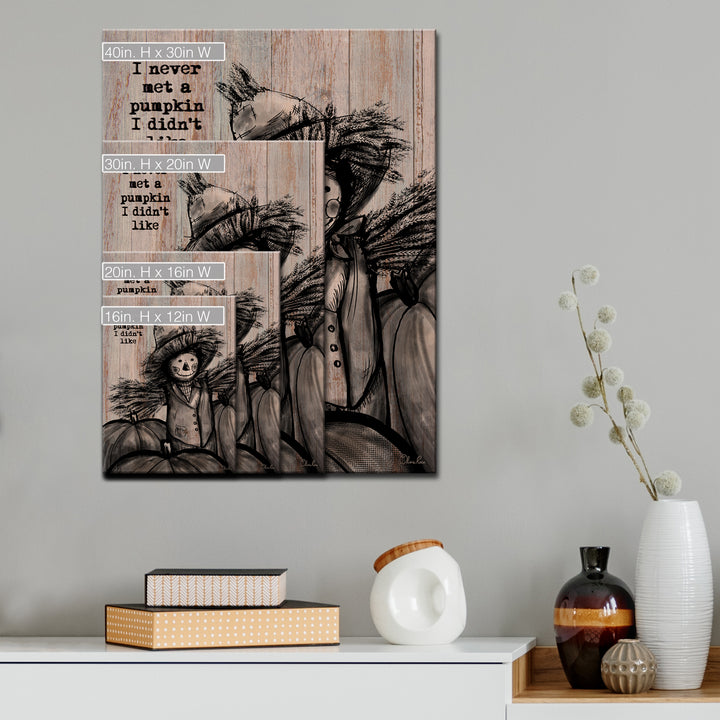 Pumpkin Patch Scarecrow'  Textual Fall Wall Art