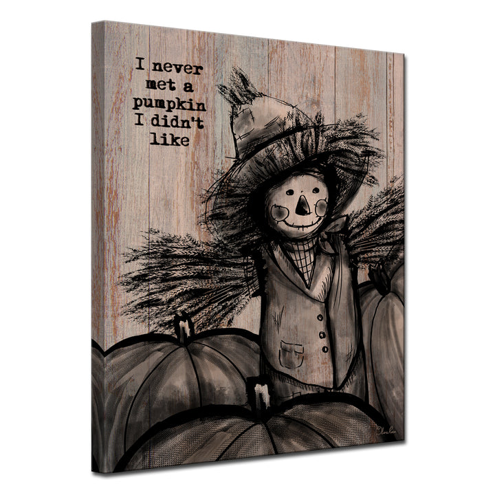 Pumpkin Patch Scarecrow'  Textual Fall Wall Art