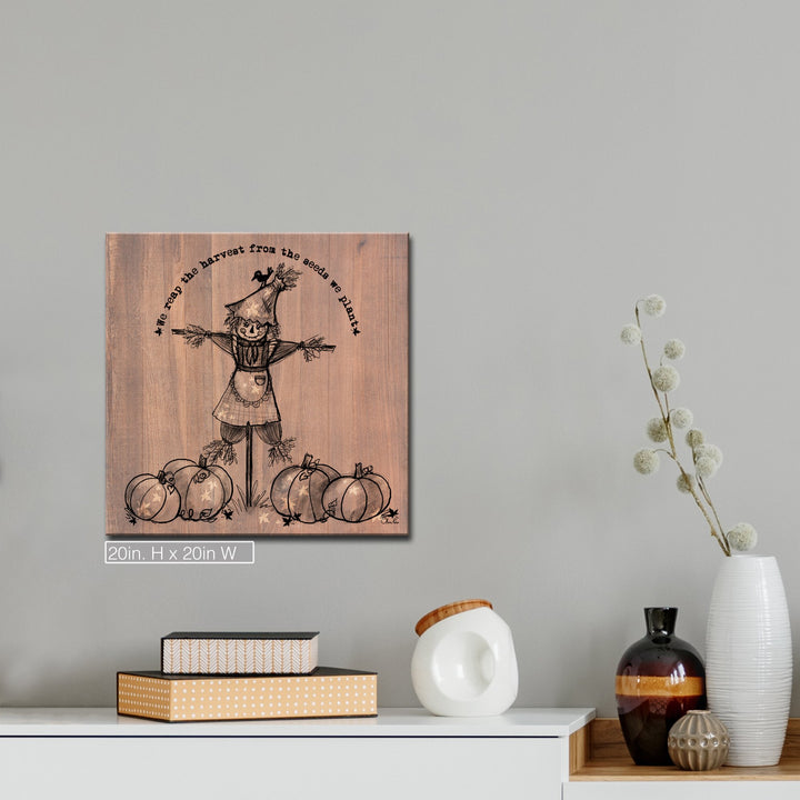 Reap the Harvest'  Shabby Chic Fall Textual Wall Art