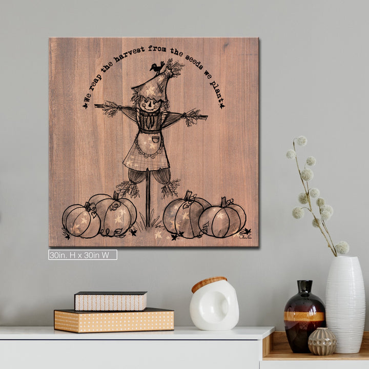 Reap the Harvest'  Shabby Chic Fall Textual Wall Art