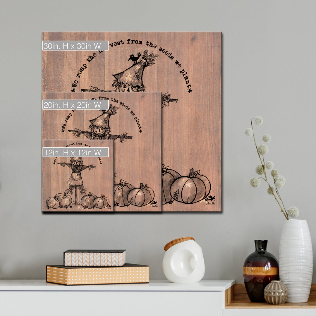 Reap the Harvest'  Shabby Chic Fall Textual Wall Art