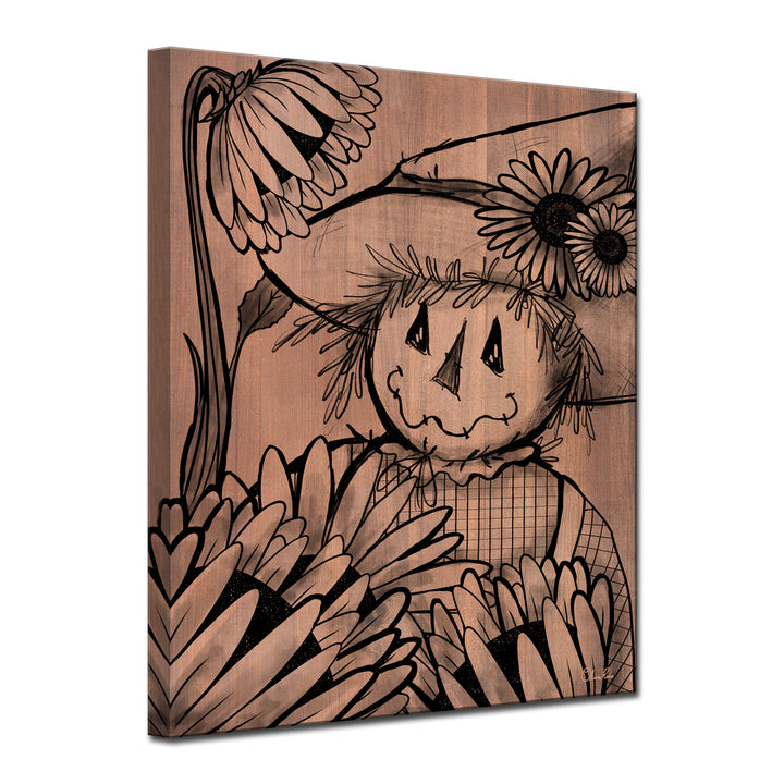 Sunflower Scarecrow'  Fall Wall Art