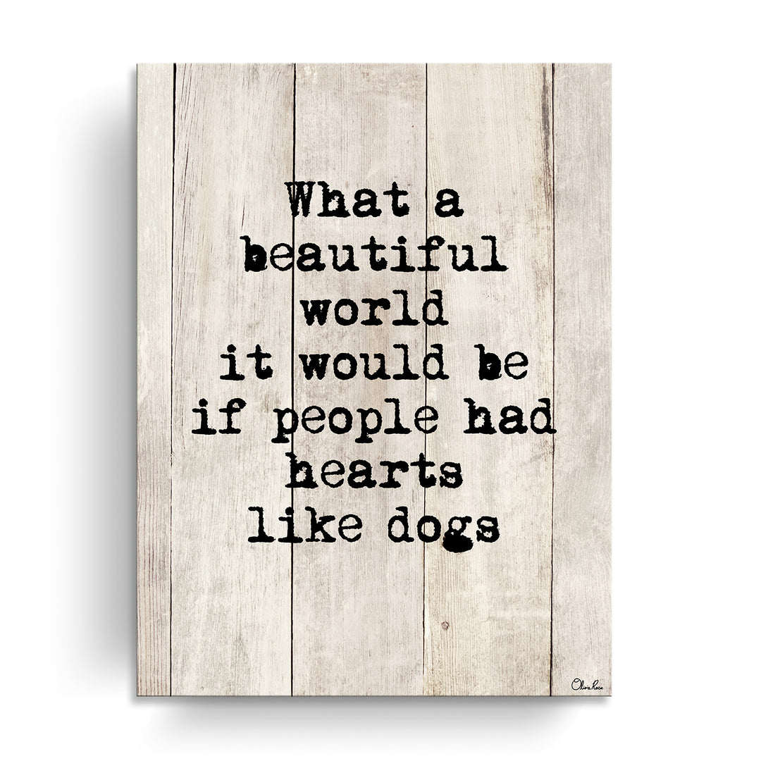 Beautiful Hearts'  Dog Wall Art