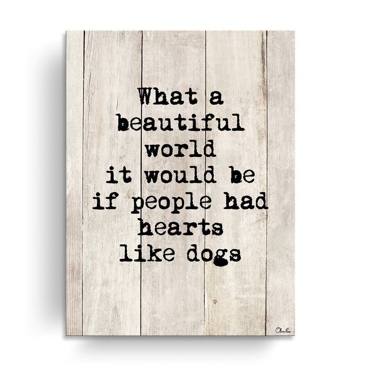 Beautiful Hearts'  Dog Wall Art