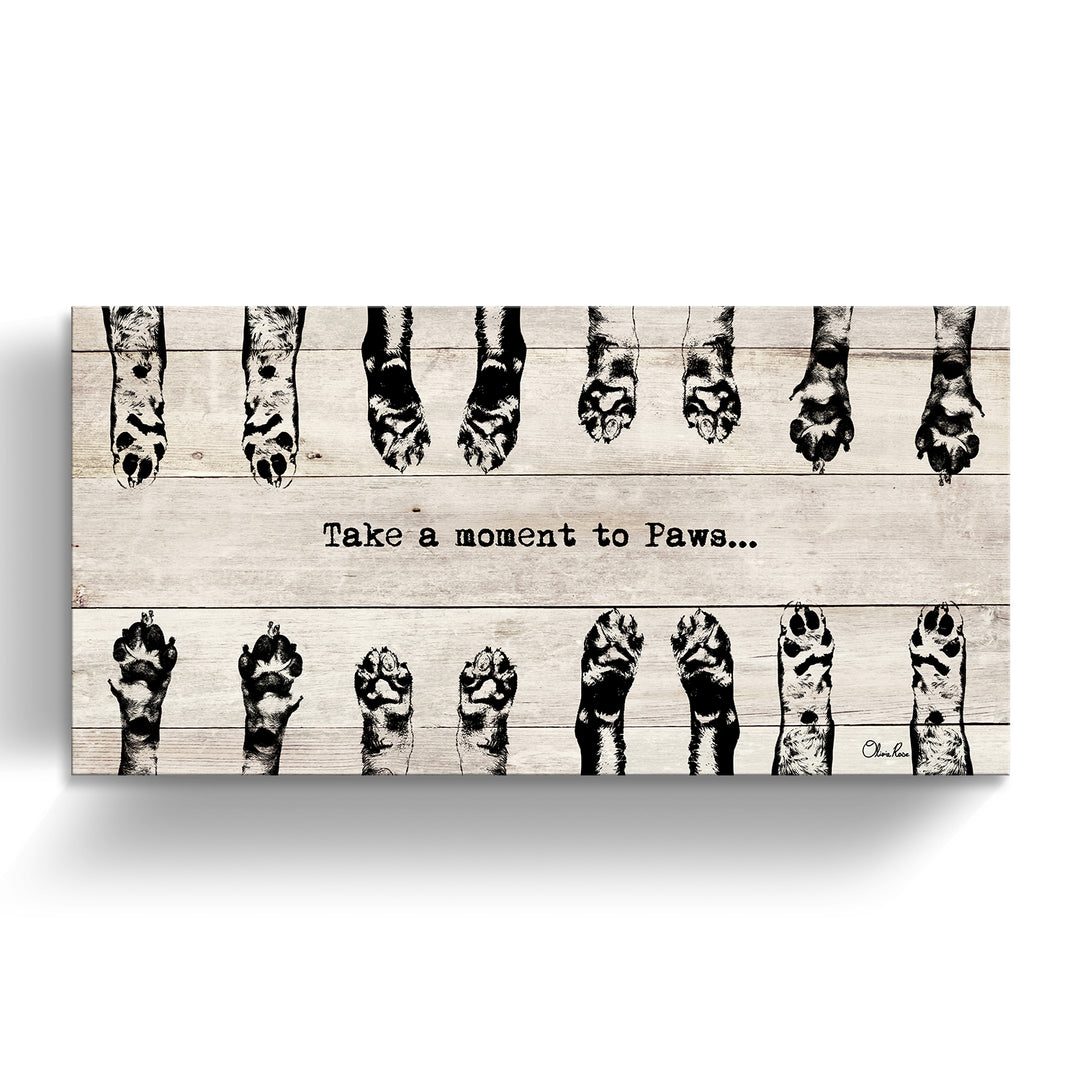 'Paws' Wrapped Canvas Animal Wall Art