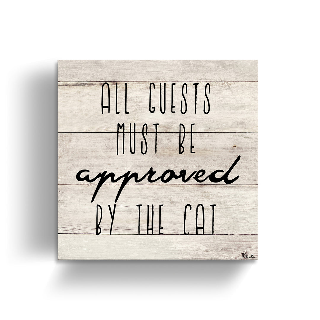 Cat Approved'  Pet Wall Art