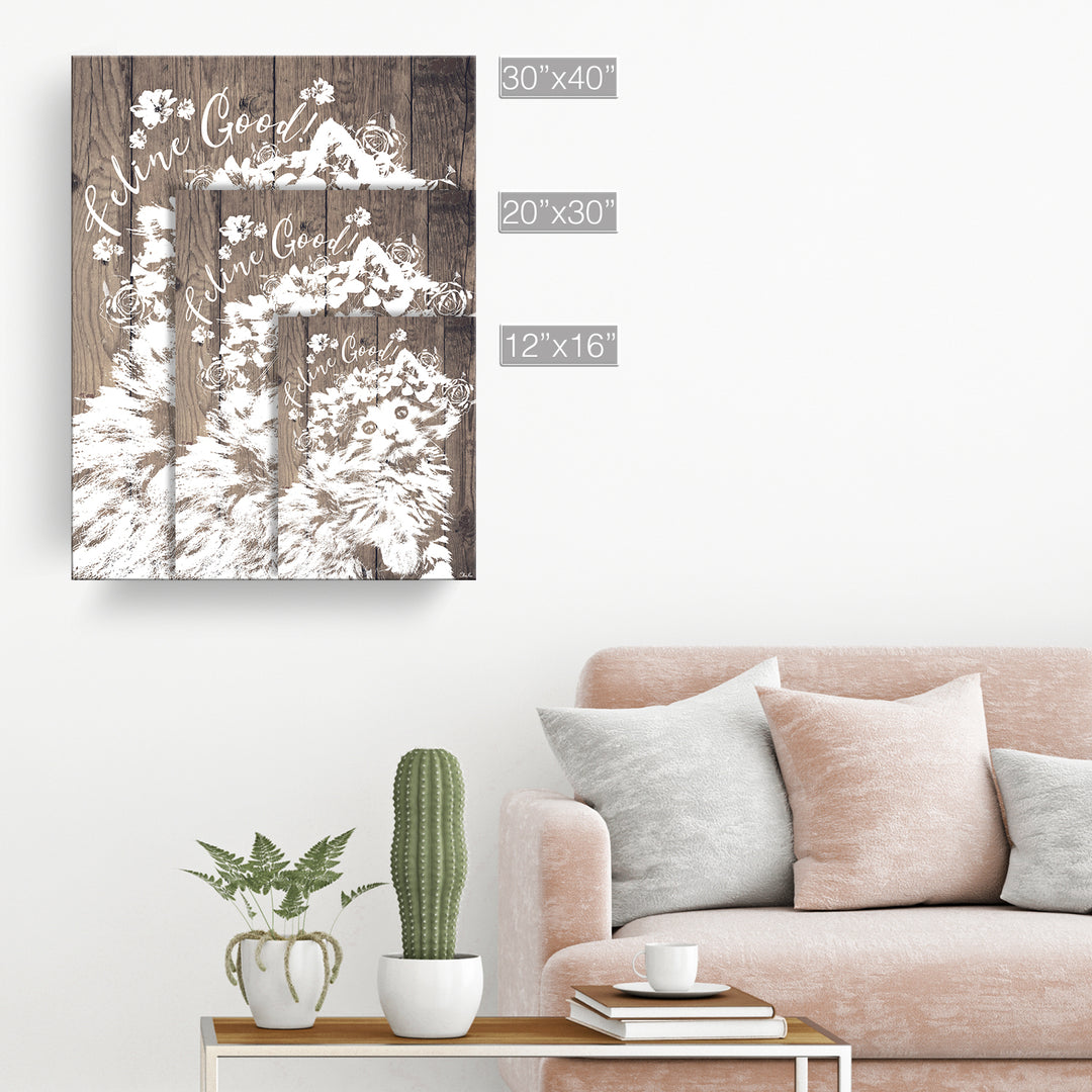 Feline Good'  Cat Wall Art