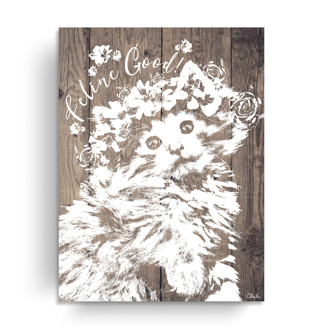 Feline Good'  Cat Wall Art