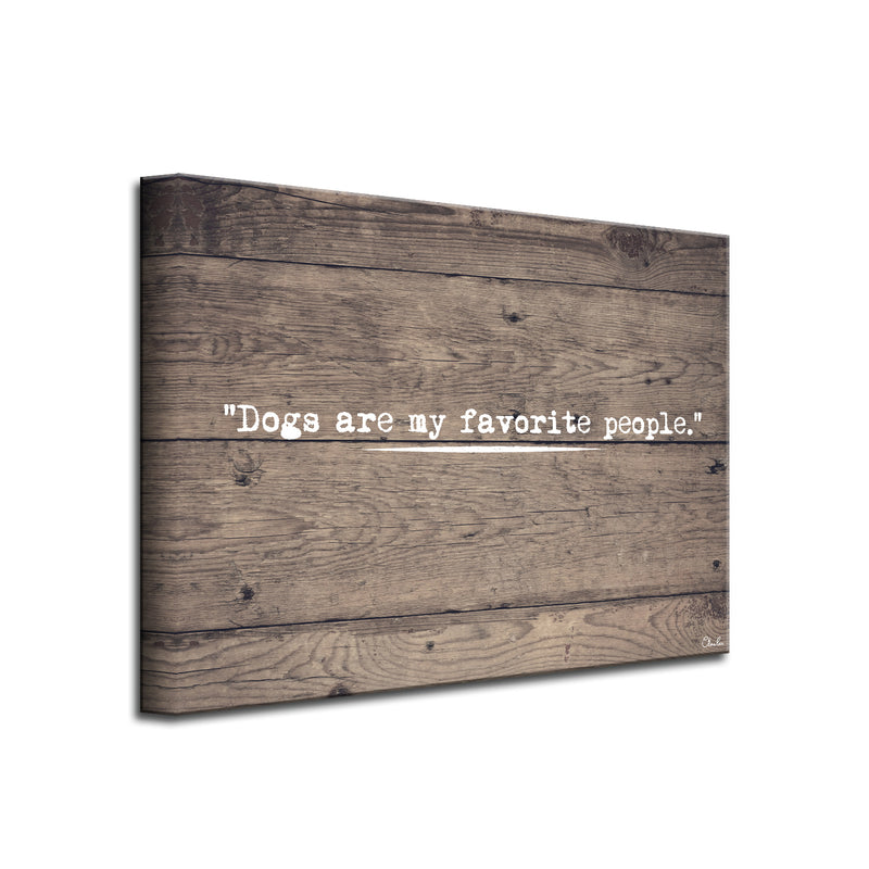 'Dog People' Wrapped Canvas Pet Wall Art