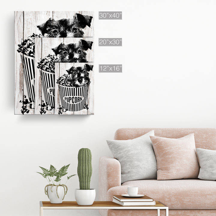 Pupcorn'  Dog Wall Art