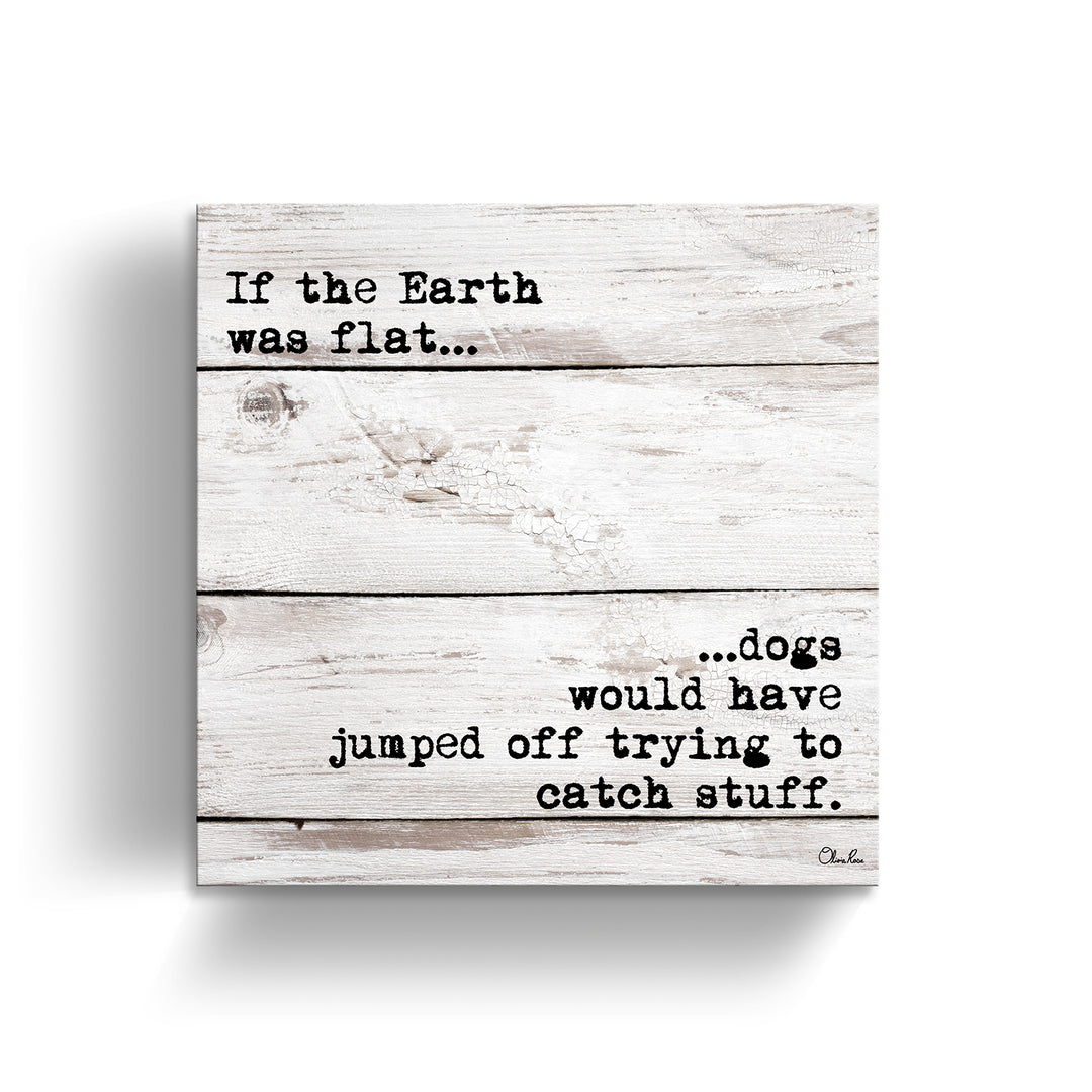 Flat Earth-Dog'  Pet Wall Art