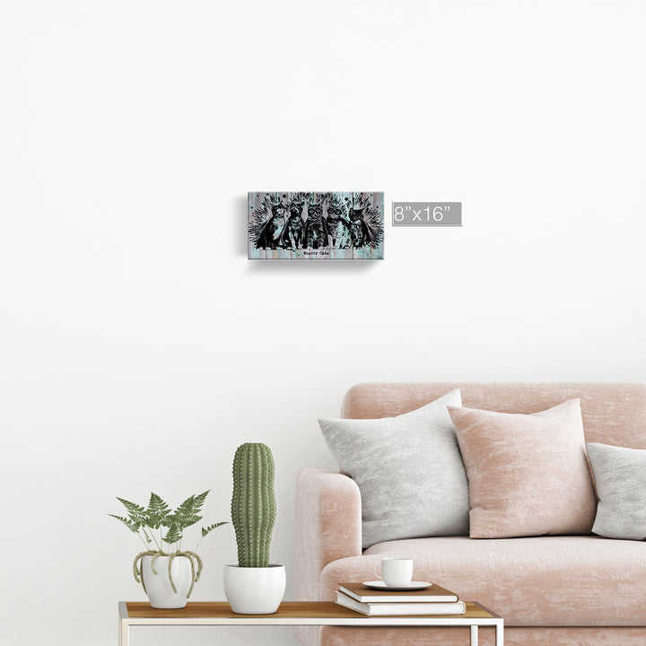 'Wonder Cats' Wrapped Canvas Animal Wall Art