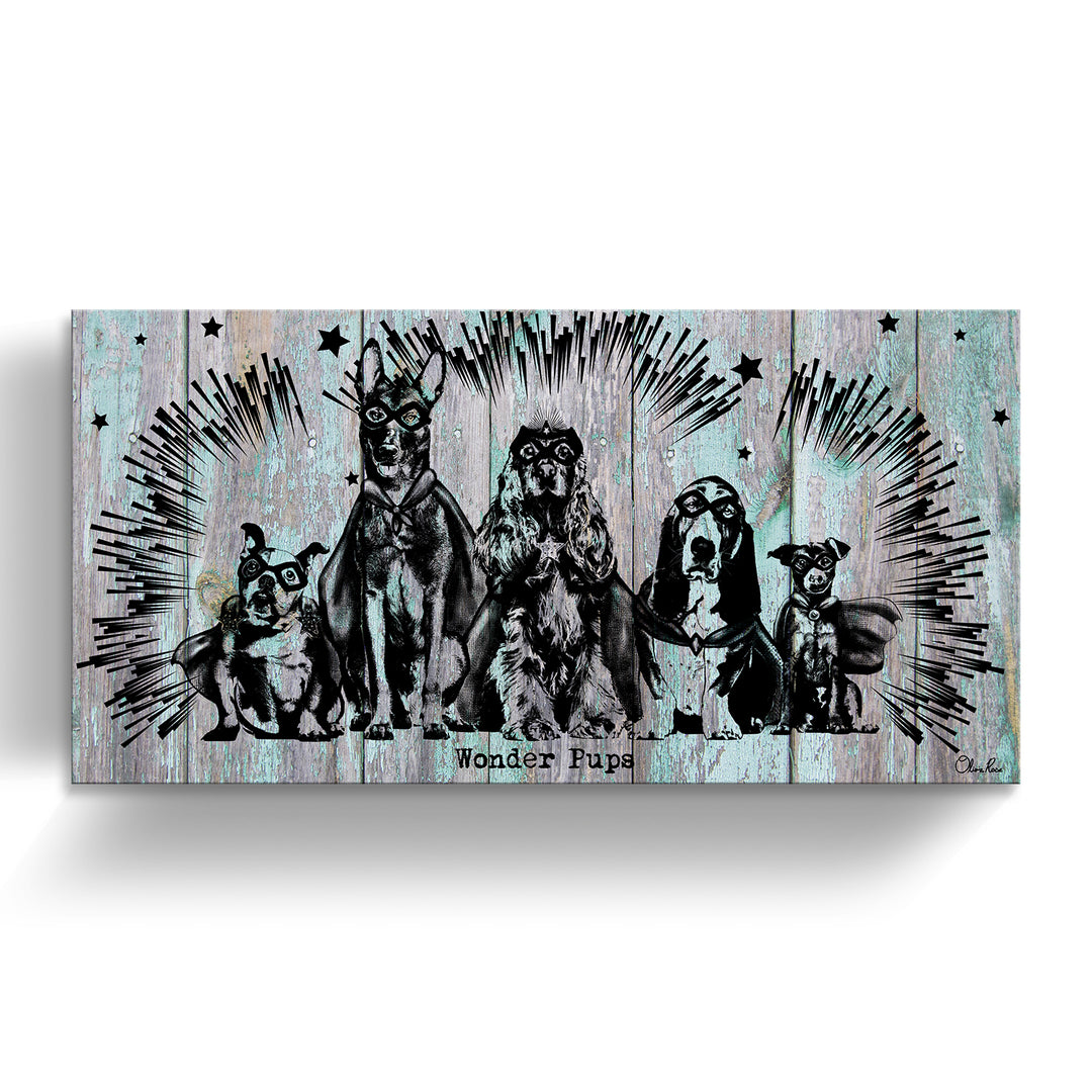 'Wonder Pups' Wrapped Canvas Animal Wall Art