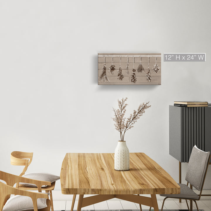'Herbs' Wrapped Canvas Kitchen Wall Art