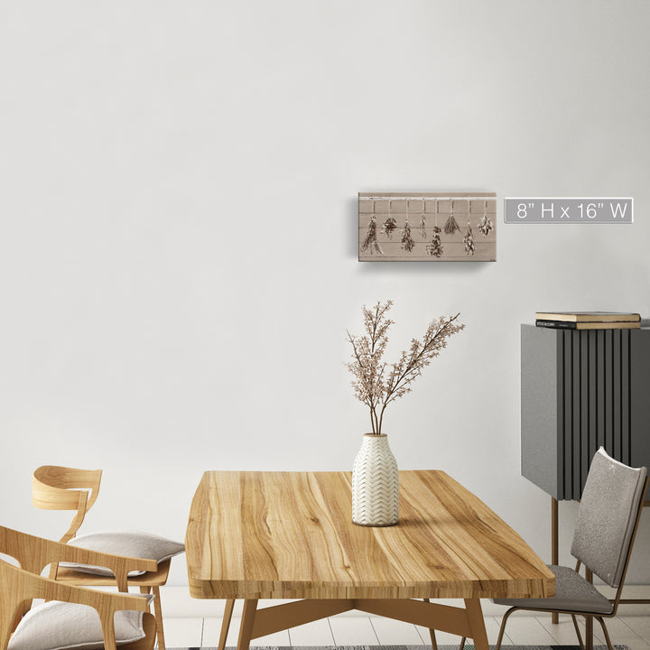 'Herbs' Wrapped Canvas Kitchen Wall Art
