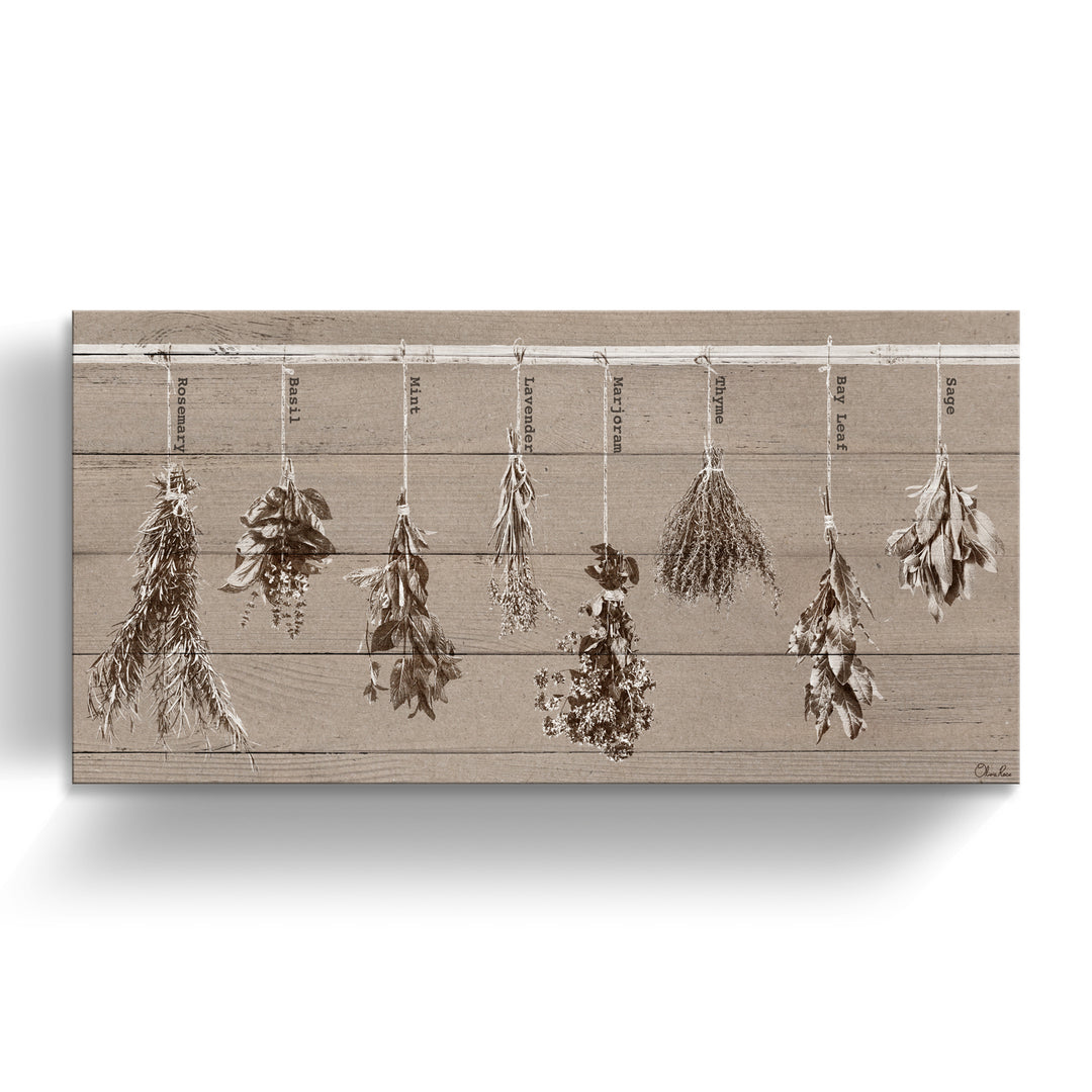 'Herbs' Wrapped Canvas Kitchen Wall Art