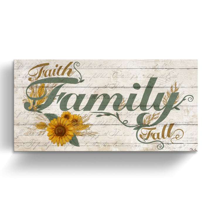 'Family' Wrapped Canvas Harvest Wall Art