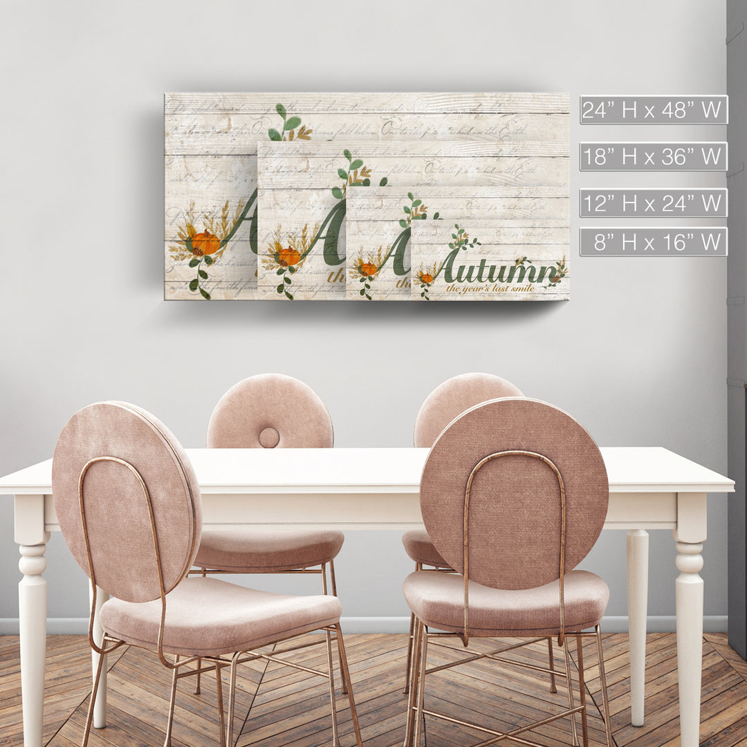 'Autumn' Wrapped Canvas Harvest Wall Art