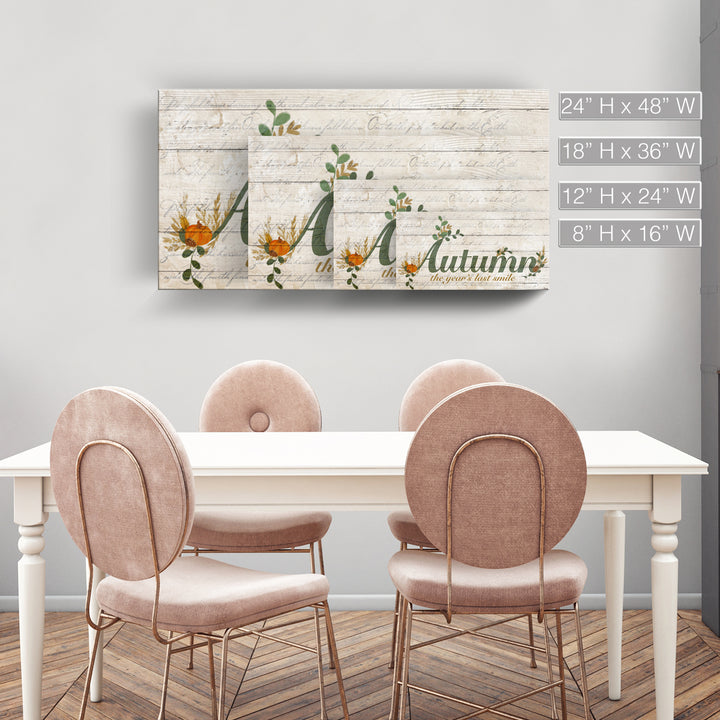 'Autumn' Wrapped Canvas Harvest Wall Art