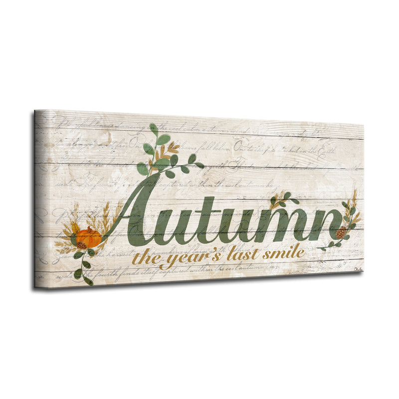 'Autumn' Wrapped Canvas Harvest Wall Art