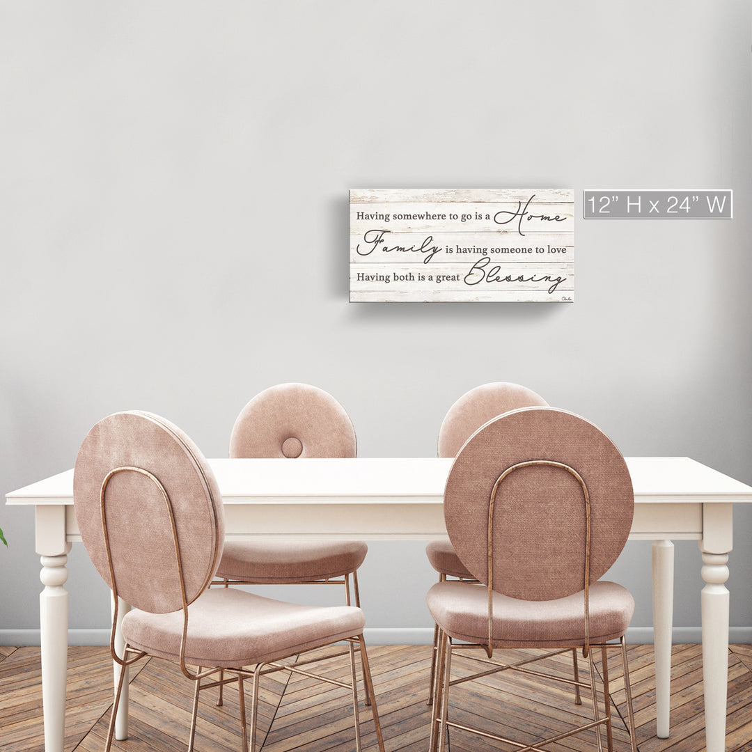 'Family Blessing' Wrapped Canvas Harvest Wall Art