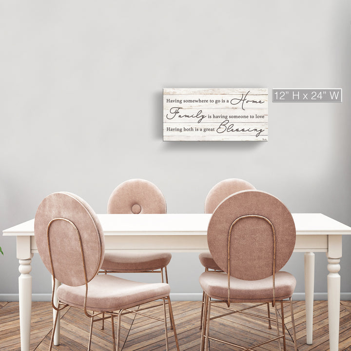 'Family Blessing' Wrapped Canvas Harvest Wall Art