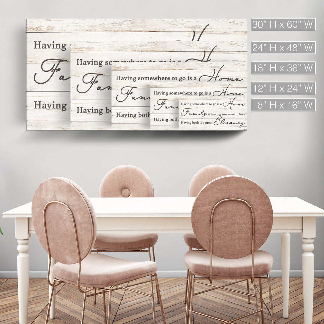 'Family Blessing' Wrapped Canvas Harvest Wall Art