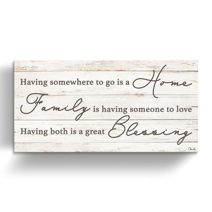 'Family Blessing' Wrapped Canvas Harvest Wall Art