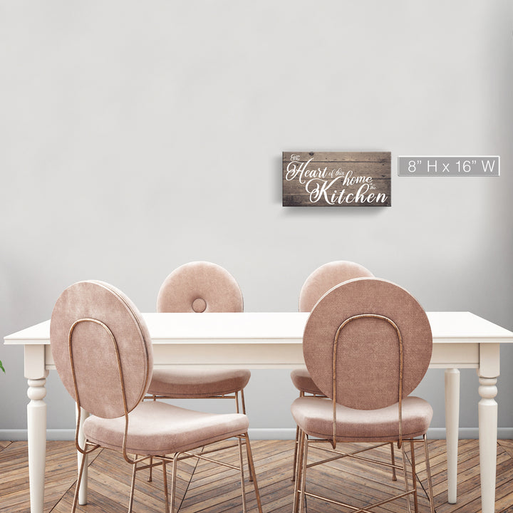 'Where the Heart is' Wrapped Canvas Kitchen Wall Art