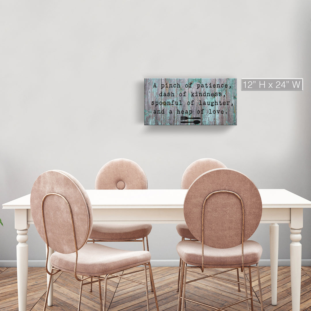 'Spoonful' Wrapped Canvas Kitchen Wall Art