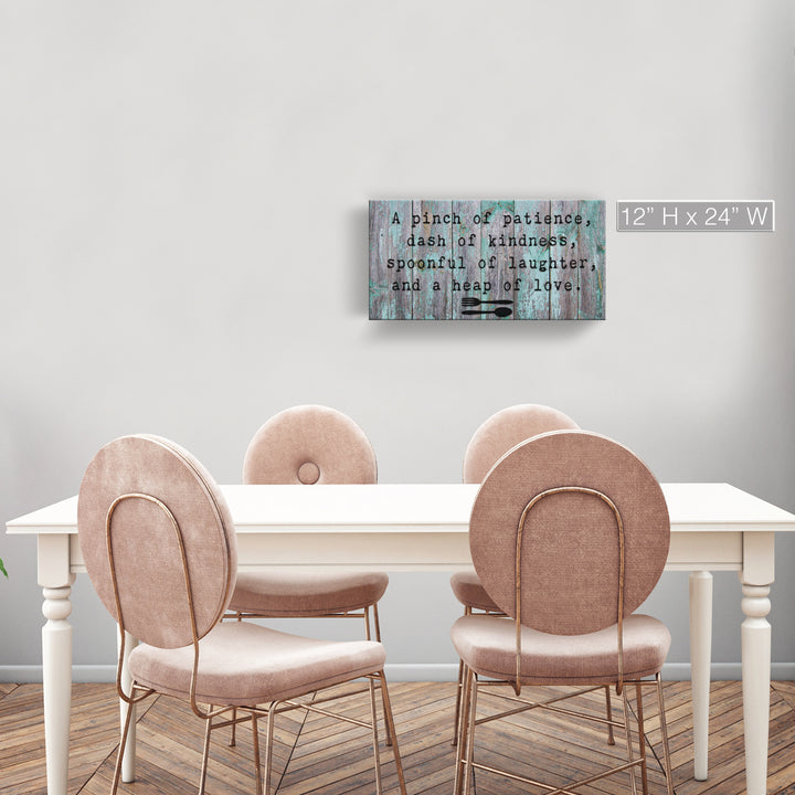 'Spoonful' Wrapped Canvas Kitchen Wall Art