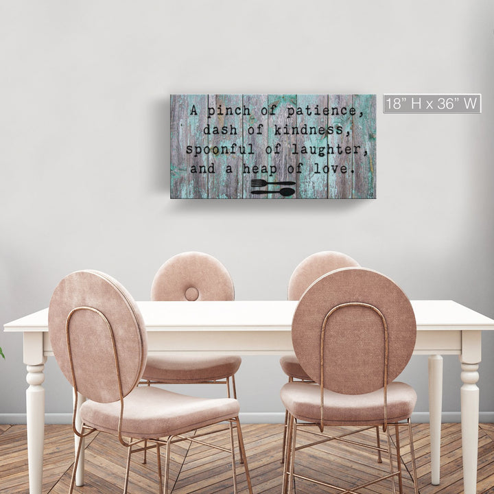 'Spoonful' Wrapped Canvas Kitchen Wall Art