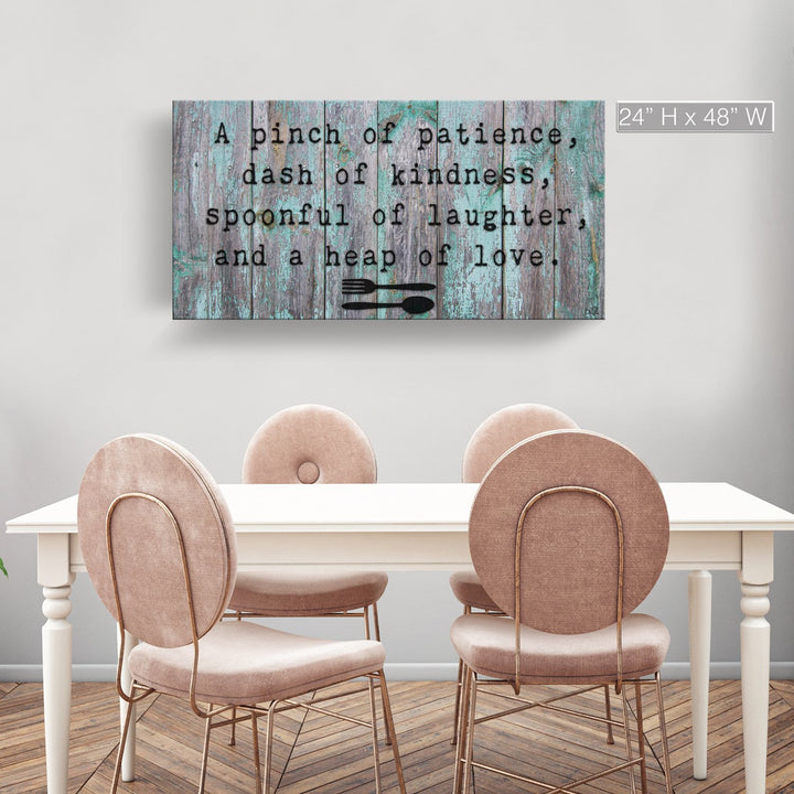 'Spoonful' Wrapped Canvas Kitchen Wall Art