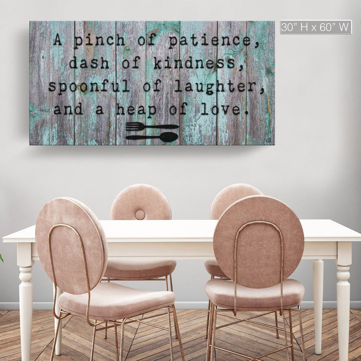'Spoonful' Wrapped Canvas Kitchen Wall Art