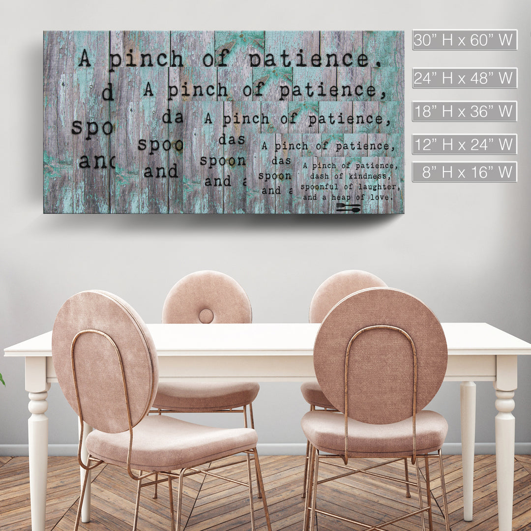 'Spoonful' Wrapped Canvas Kitchen Wall Art