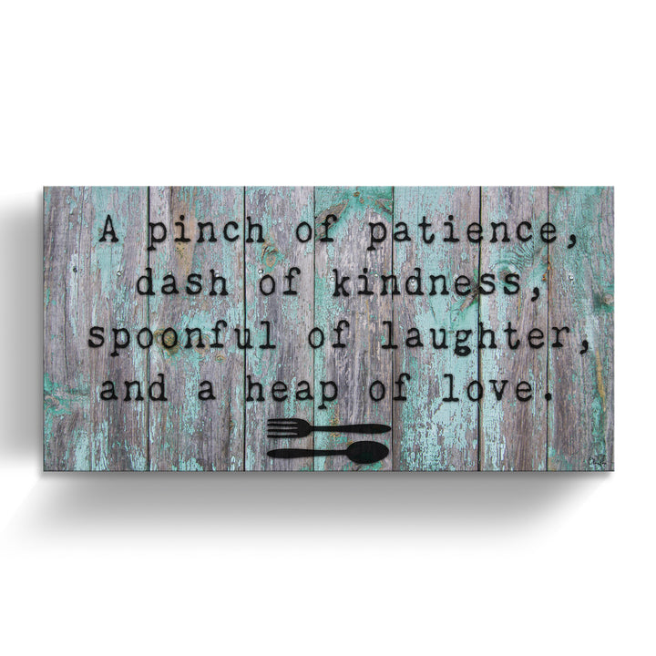 'Spoonful' Wrapped Canvas Kitchen Wall Art
