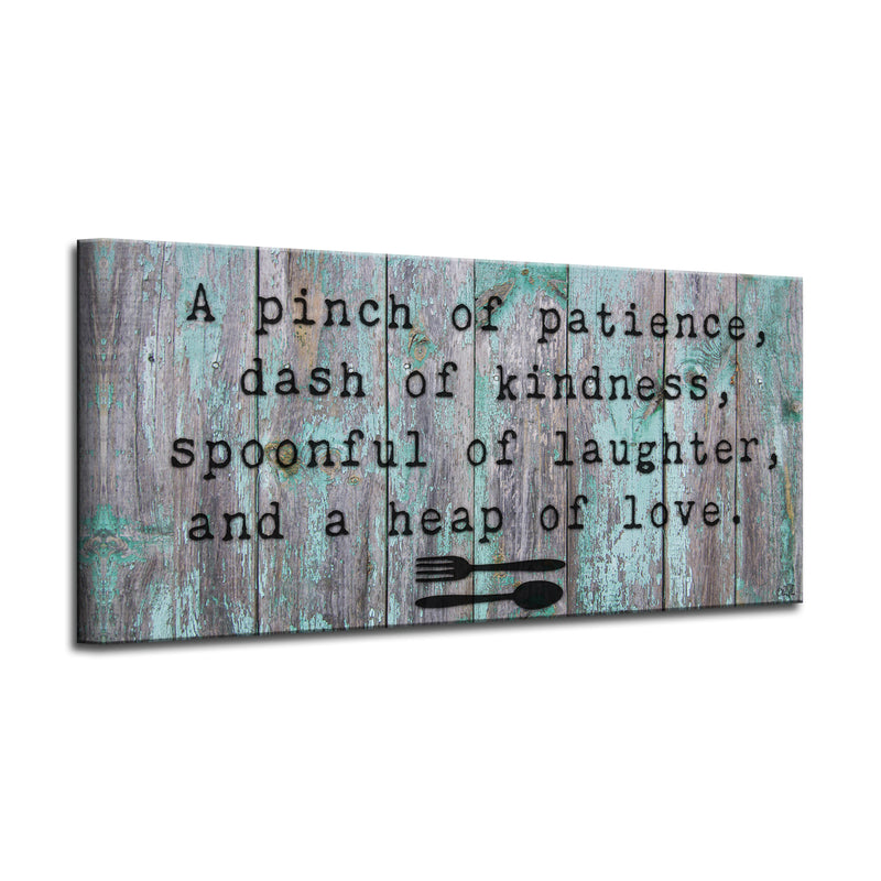 'Spoonful' Wrapped Canvas Kitchen Wall Art