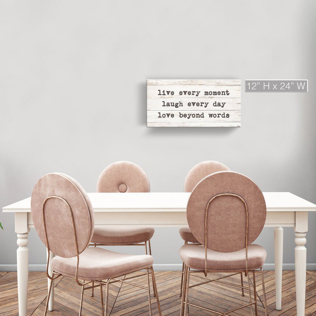 'Words to Live by' Wrapped Canvas Harvest Wall Art
