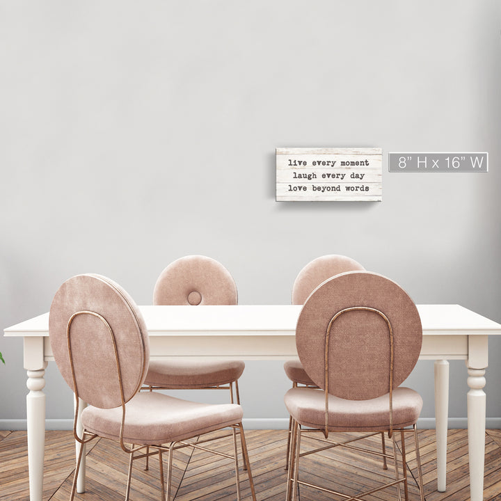 'Words to Live by' Wrapped Canvas Harvest Wall Art