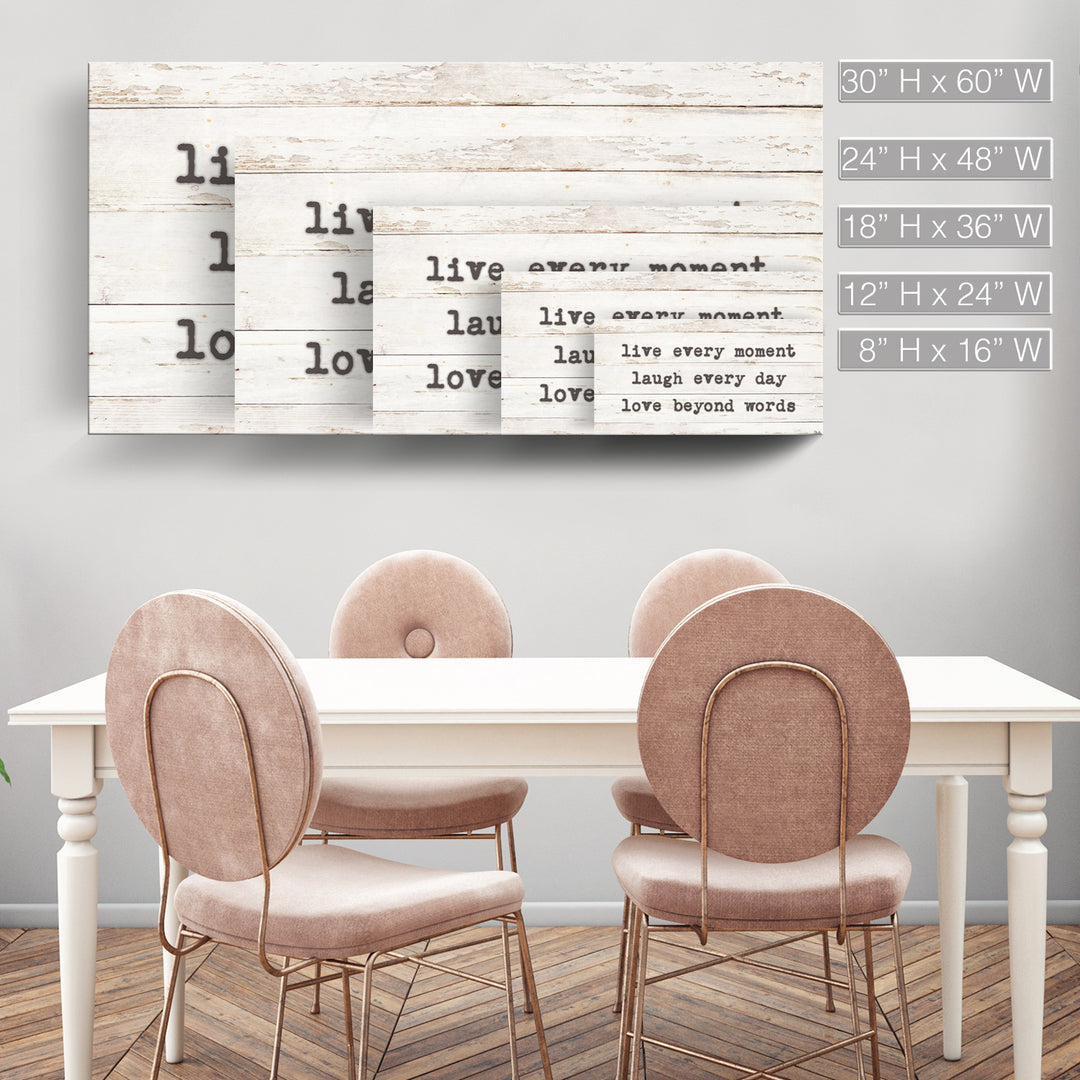 'Words to Live by' Wrapped Canvas Harvest Wall Art