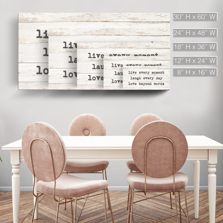 'Words to Live by' Wrapped Canvas Harvest Wall Art