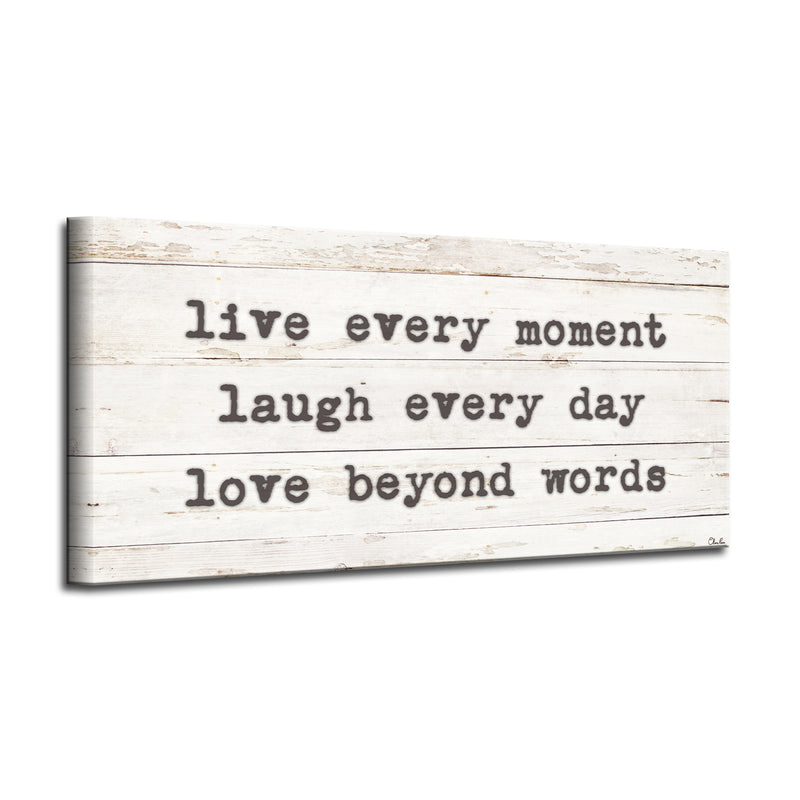 'Words to Live by' Wrapped Canvas Harvest Wall Art