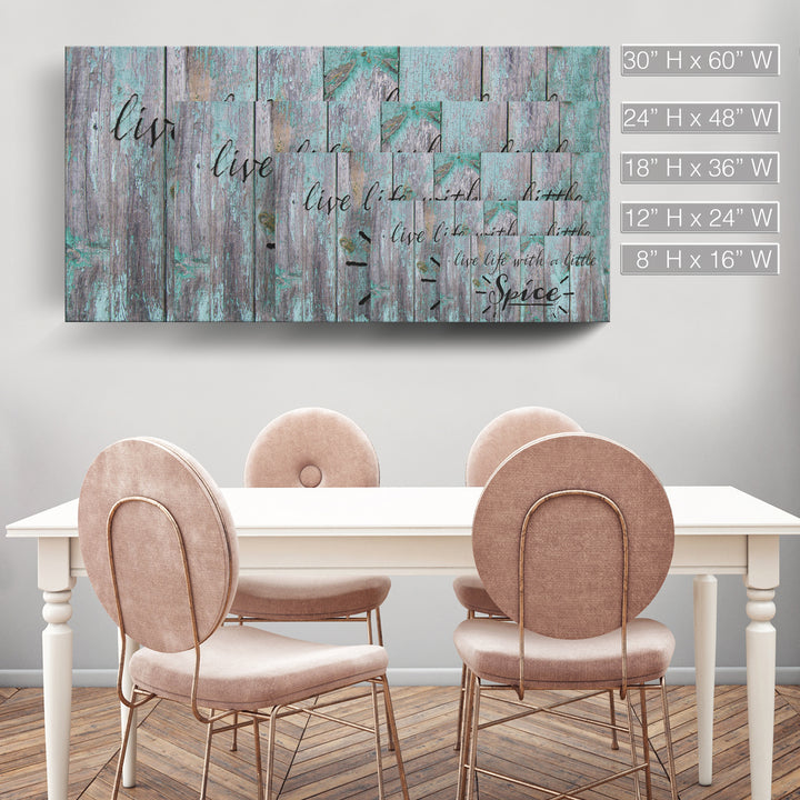 'Spice' Wrapped Canvas Kitchen Wall Art