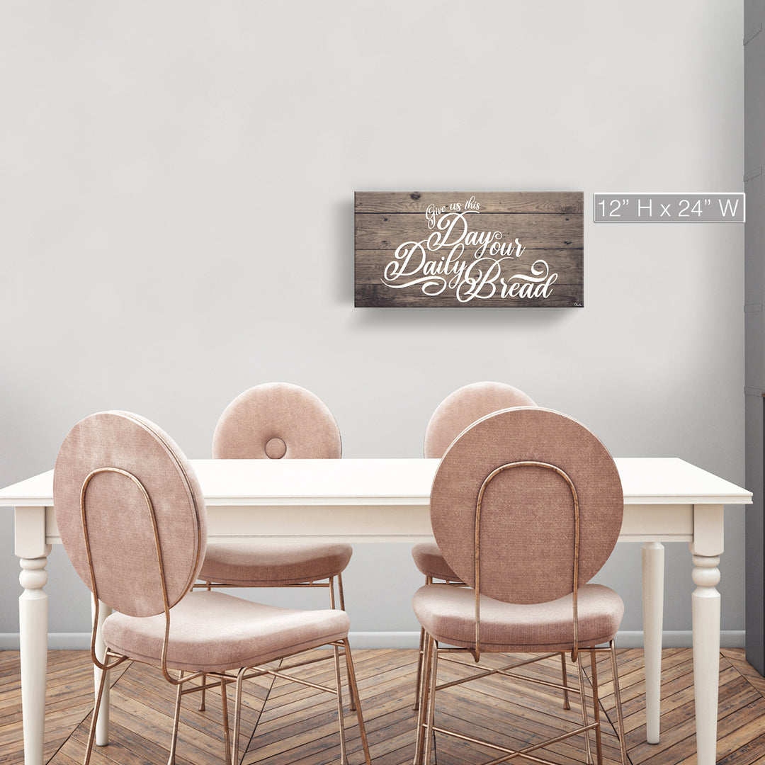 'Prayer' Wrapped Canvas Kitchen Wall Art
