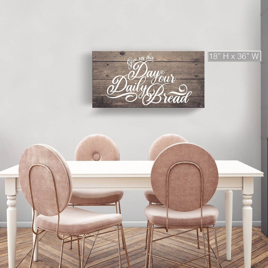 'Prayer' Wrapped Canvas Kitchen Wall Art